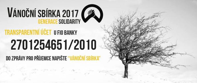 Generace Solidarity - Vánoční sbírka 2017