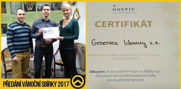 Vánoční sbírka 2017 - podpora hospicu sv. Alžběty v Brně